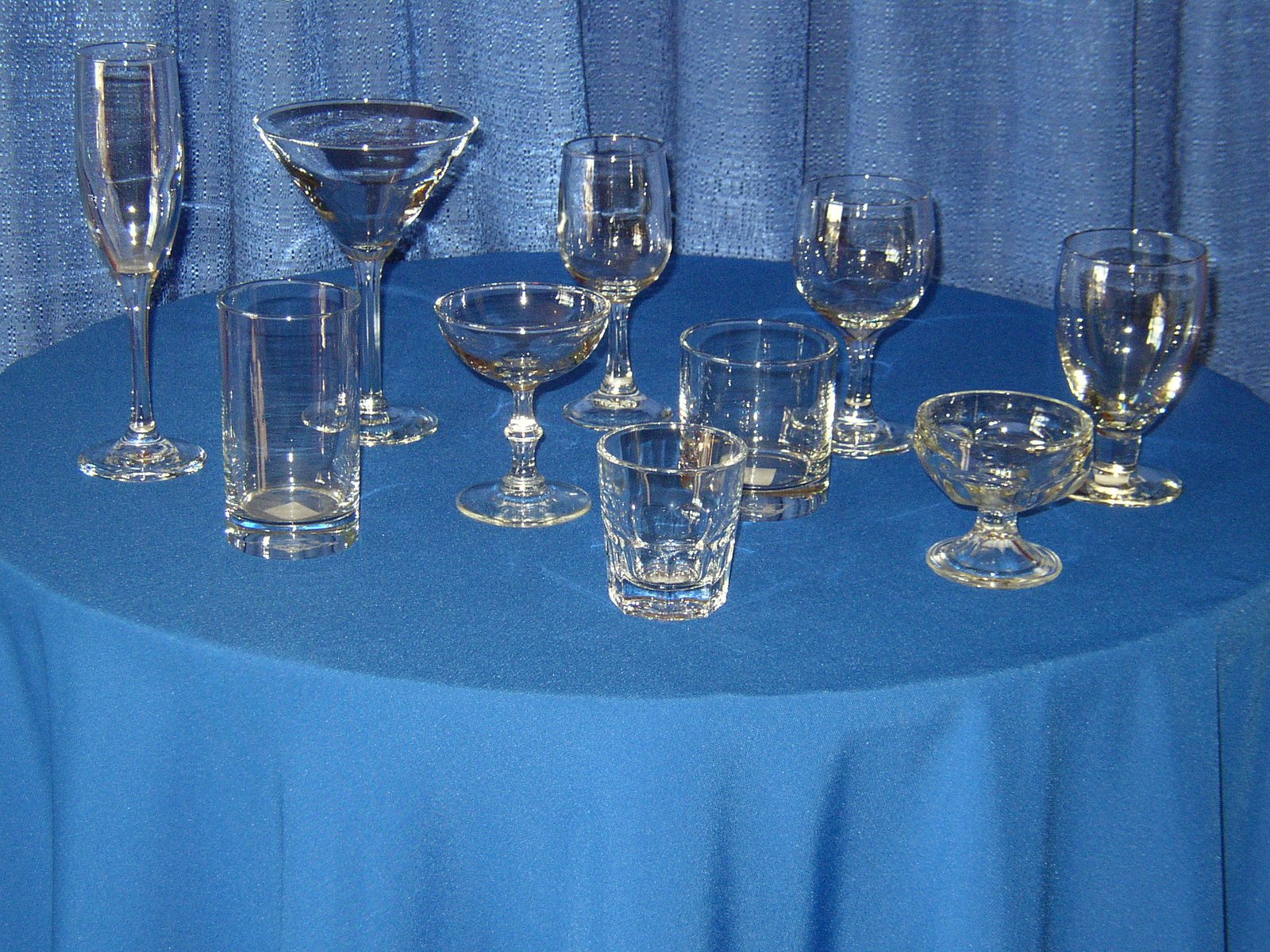 Rental Stemware & Glassware for your Event